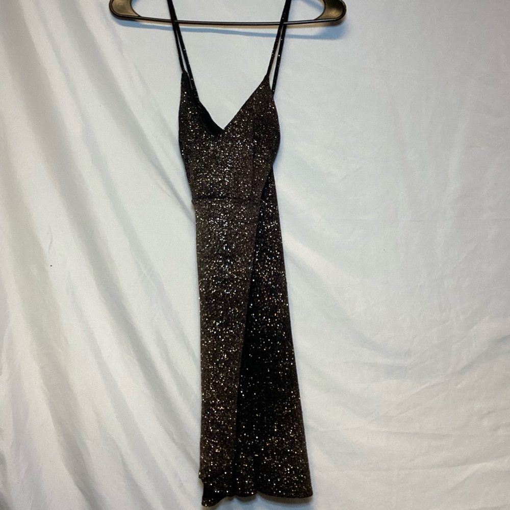 Sparkly cross back party dress